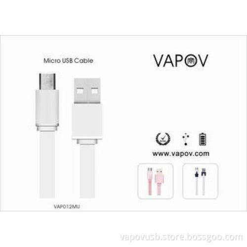 Noodle cable Micro USB data and charging cable For Samsung